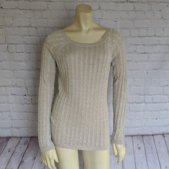 Jones New York Tops - Jones New York Signature M Gold Shimmer Knit Top